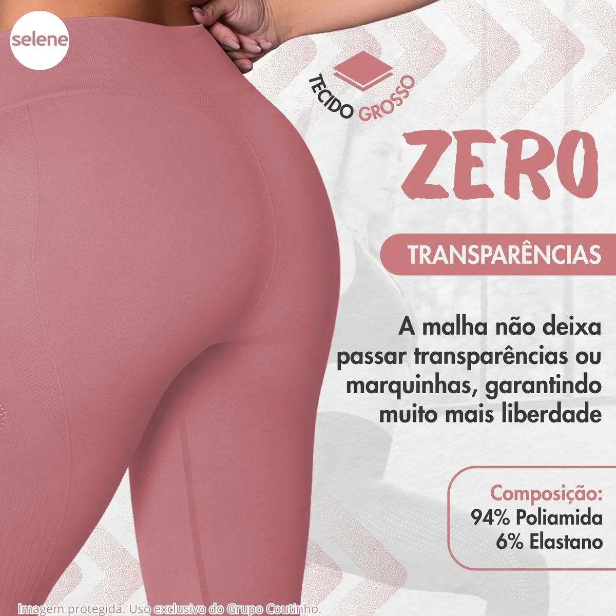 Legging Selene Zero Transparência - Detalhe do Produto