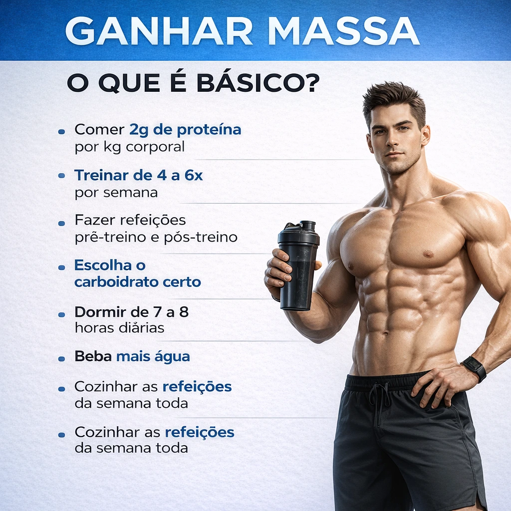 Ganhar Massa Muscular: Guia Completo do Básico que Realmente Funciona