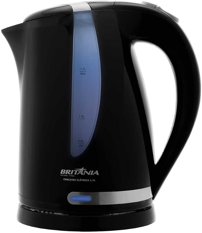 Chaleira Eletrica, 1,7L, Preto, 110v, Britânia