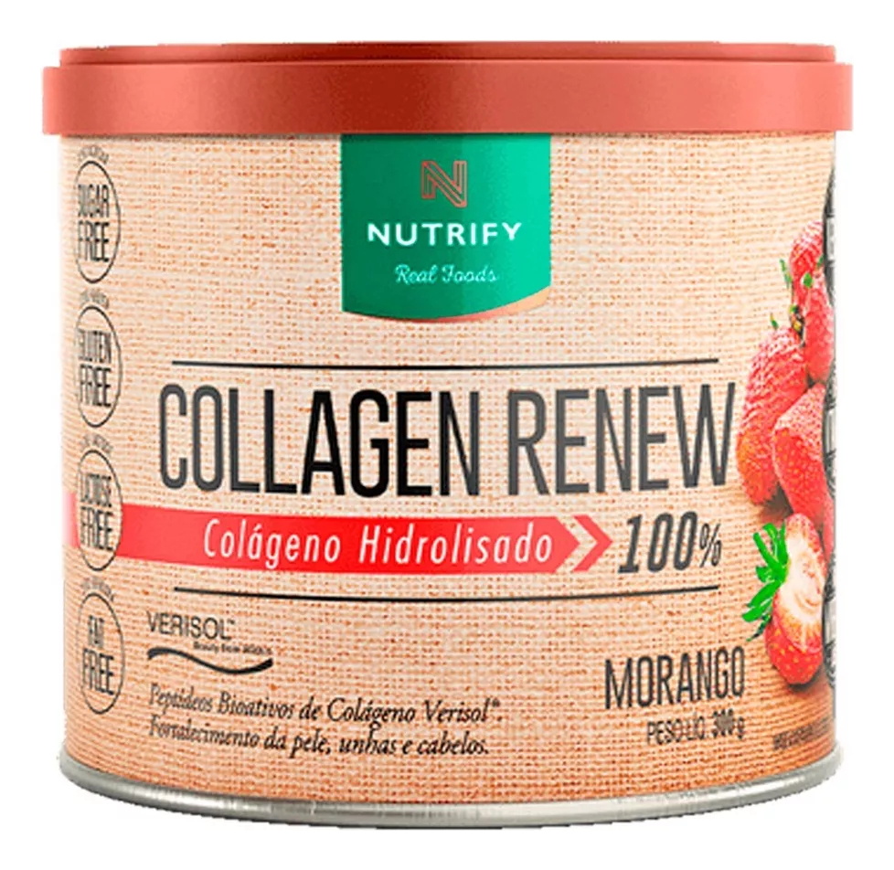 Colágeno Hidrolisado Collagen Renew Nutrify Morango 300g: Guia Completo, Benefícios e Como Escolher o Melhor Suplemento para Sua Pele