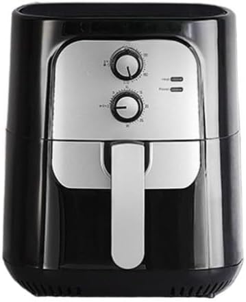 Fritadeira Elétrica Sem Óleo 5,5L 1400W, Air Fryer Família Dupla Tensão 127V/220V Estilo Vintage (inox 127V)