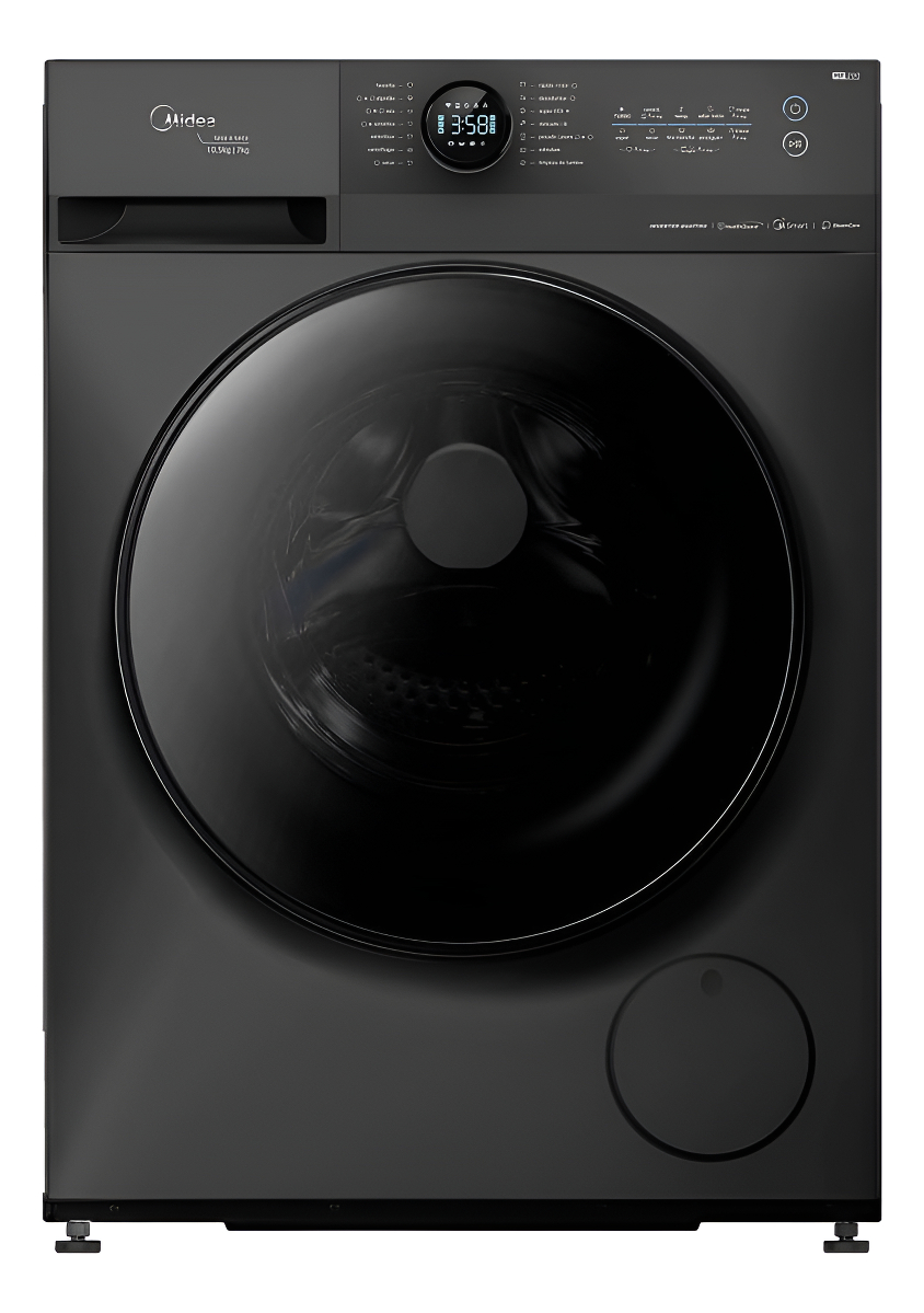 Lava E Seca 10,5kg Healthguard Titanium Conectada Midea