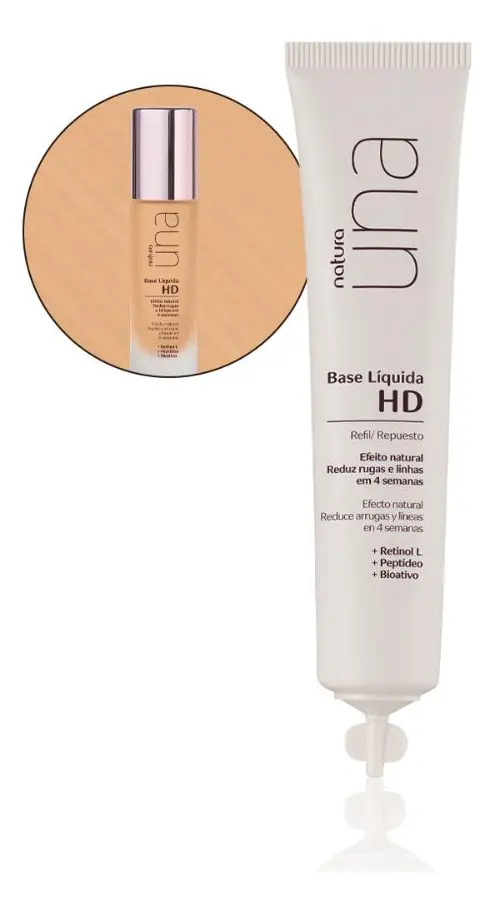 Refil Base Líquida Hd Natura Una 30ml