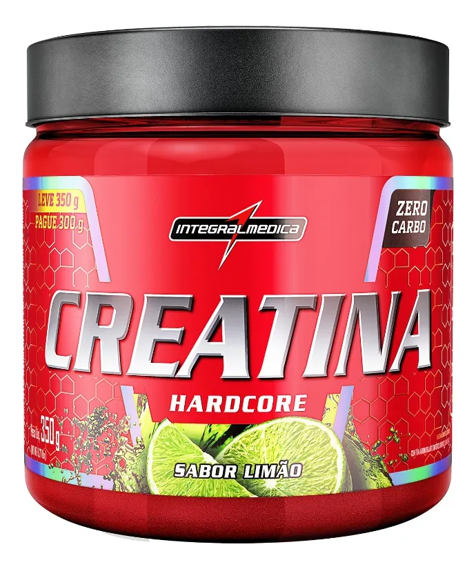Creatina Hardcore Integralmédica 350g Sabor Limão — Vale a Pena?