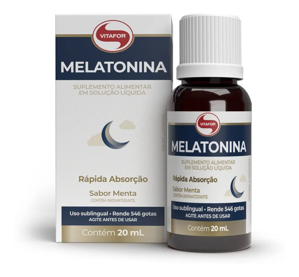 Melatonina Vitafor Menta 20 ml (0.68 fl oz): análise completa